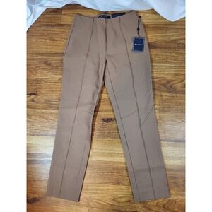 NWT J&L Atelier Brown Slim Leg Ankle Pull On XS‎